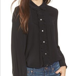 Madewell Silk Ruffle Blouse